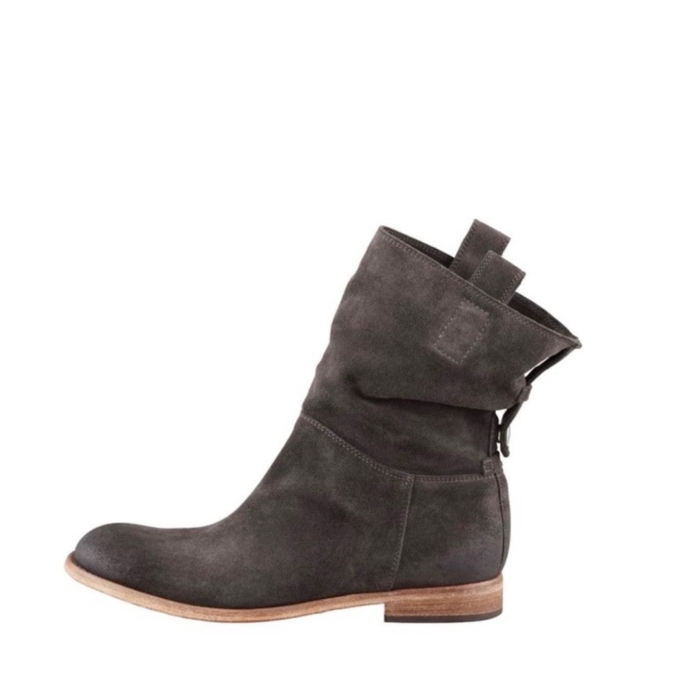 Alberto Fermani Umbria Slouchy Suede Ankle Boot Colour Anthracite Side 39